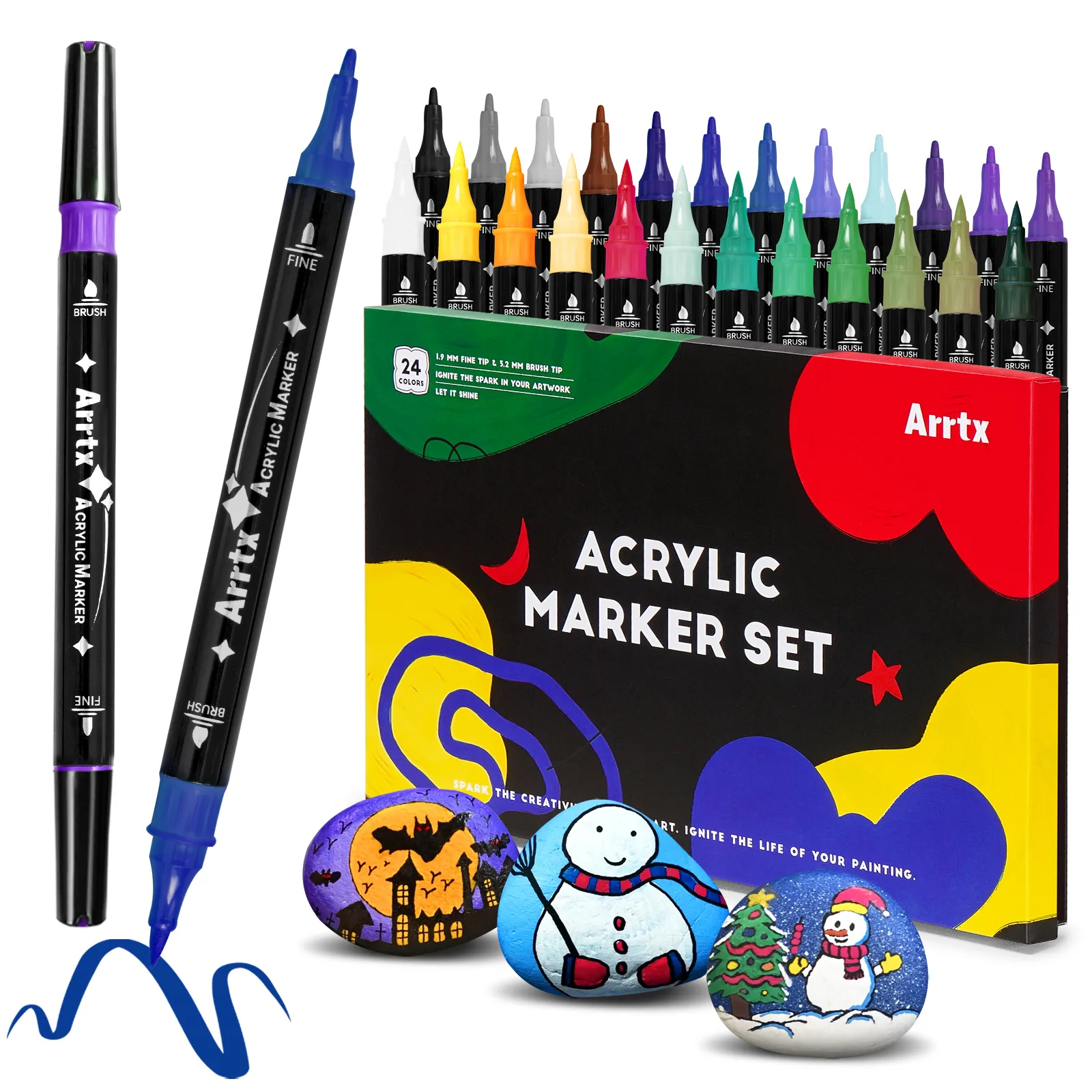 ARRTX Acrylic Marker Set (24 Colors) – Jojo & Co.